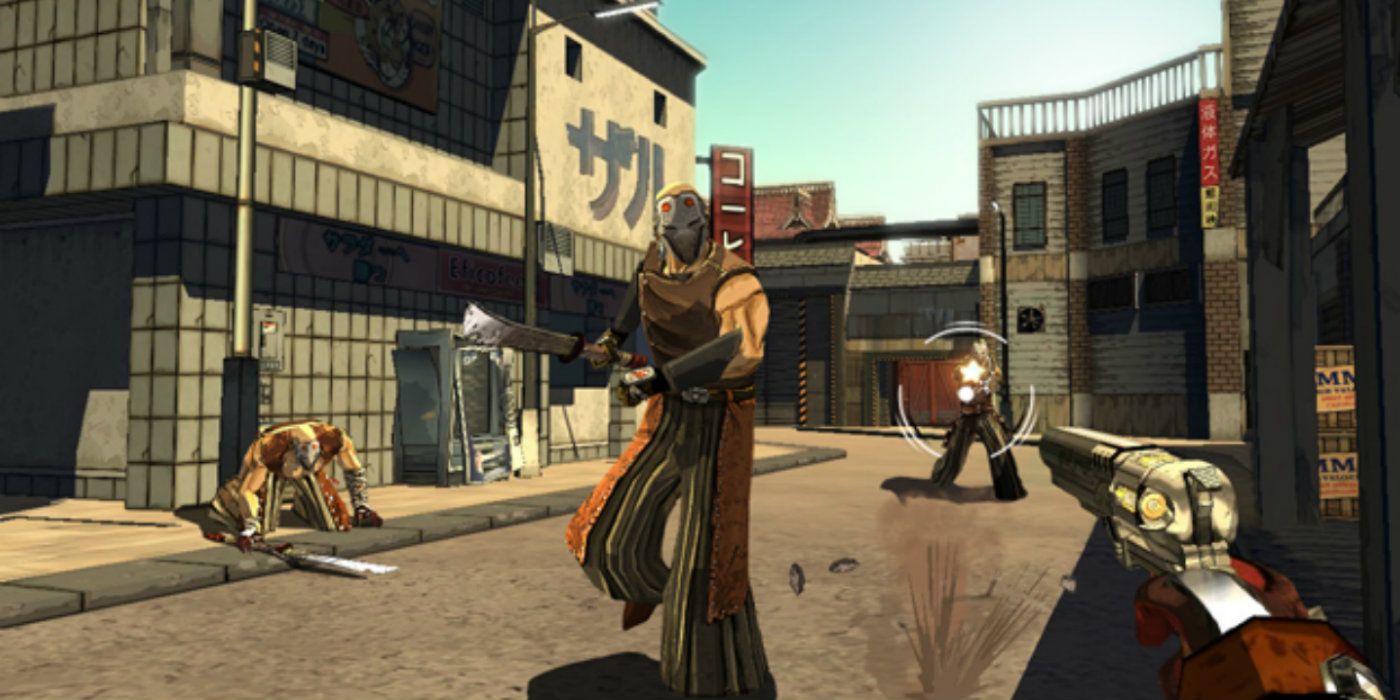 Gun gameplay in Red Steel 2 (2010)