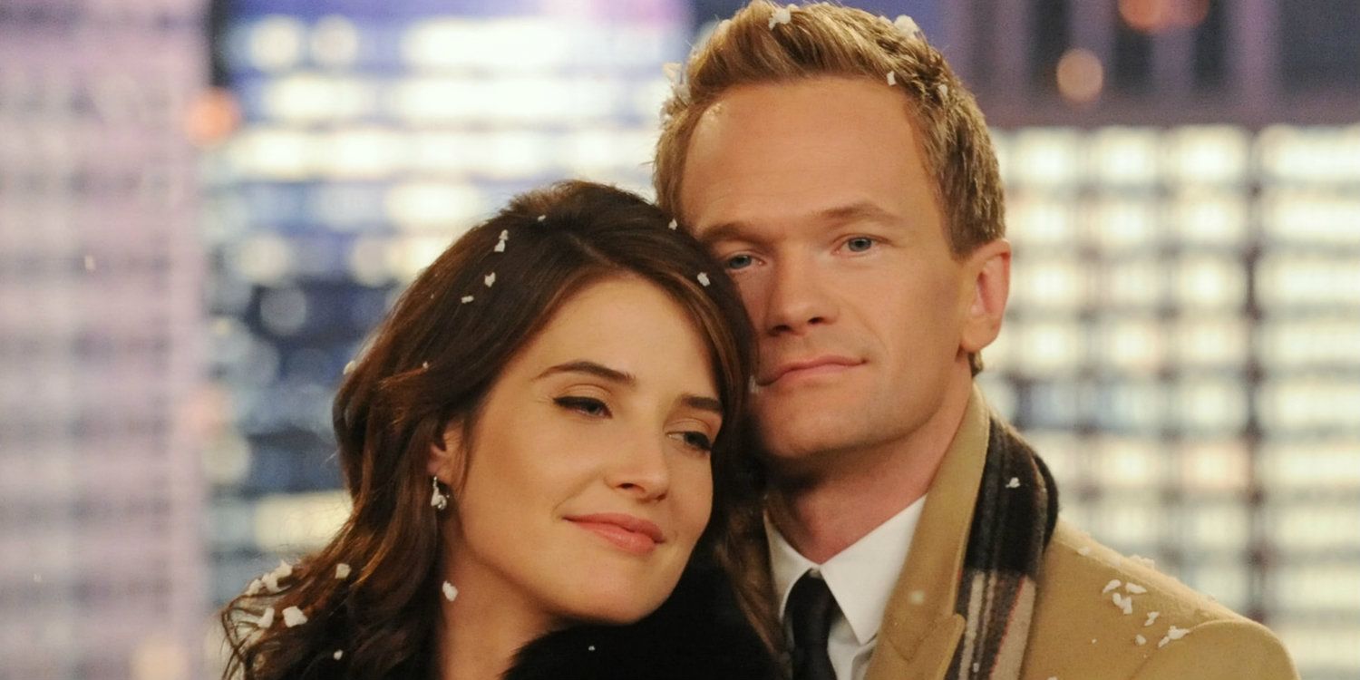 Robin and Barney in the snow in How I Met Your Mother.
