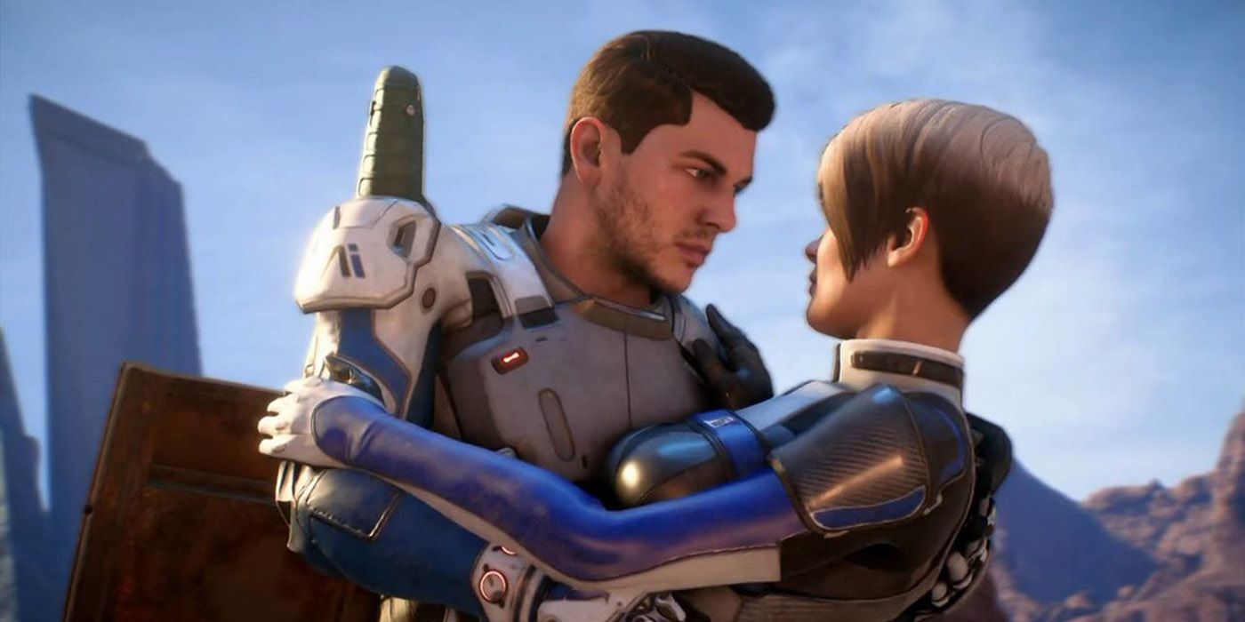 Scott Ryder and Cora Harper romance from Mass Effect Andromeda