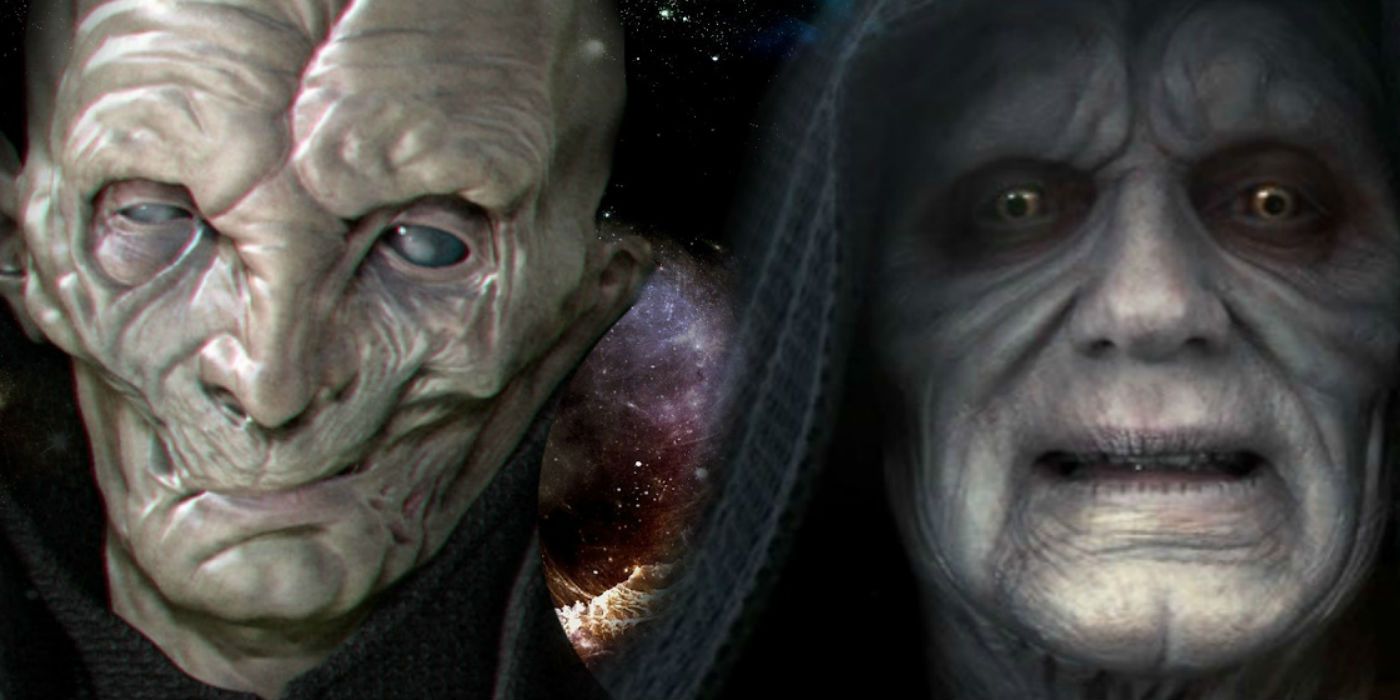 Snoke and Palpatine in Star Wars