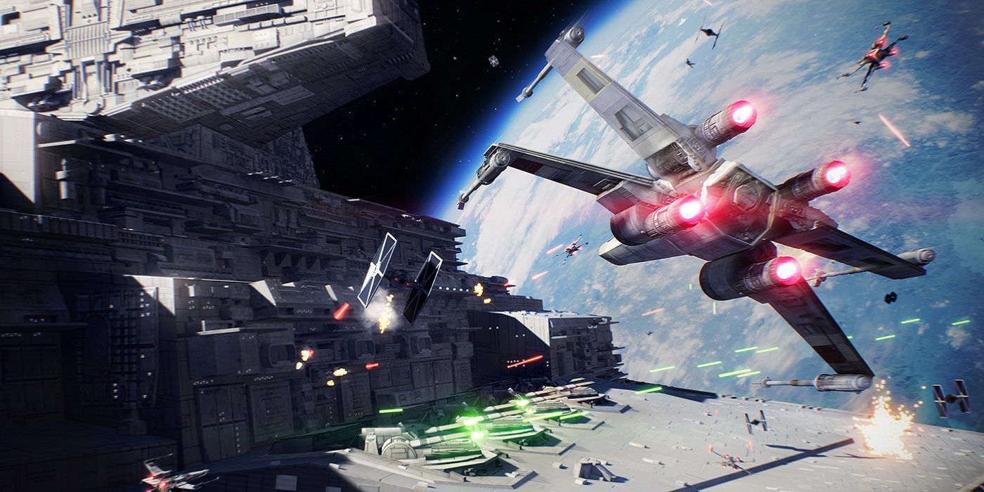 Star Wars Battlefront 2 EA X Wings Tie Fighters Space Battles