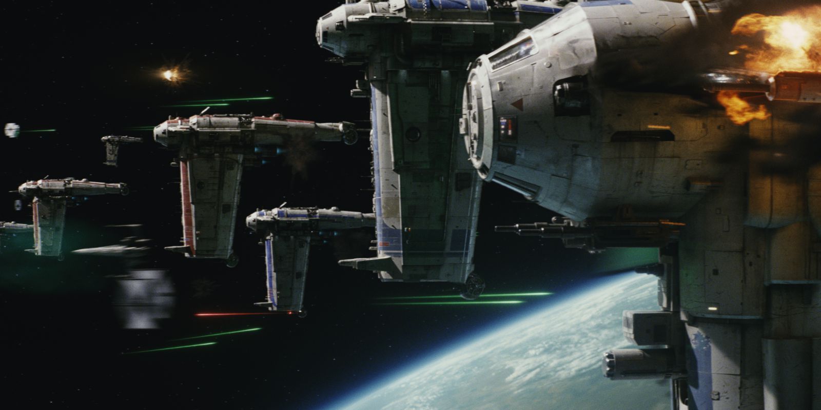 Star Wars The Last Jedi teaser trailer - Space battle