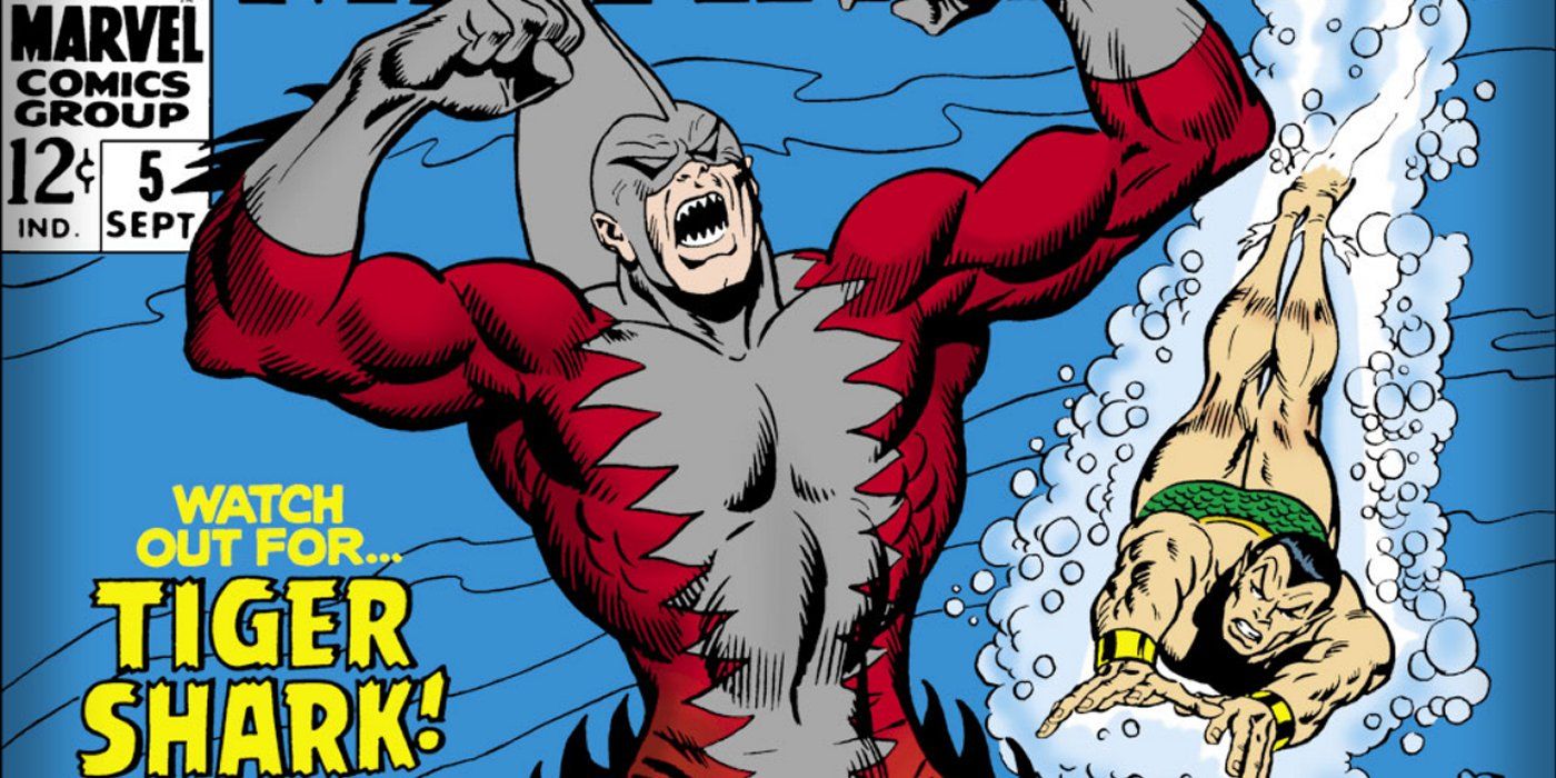 TIger Shark fights Namor in Marvel Comics