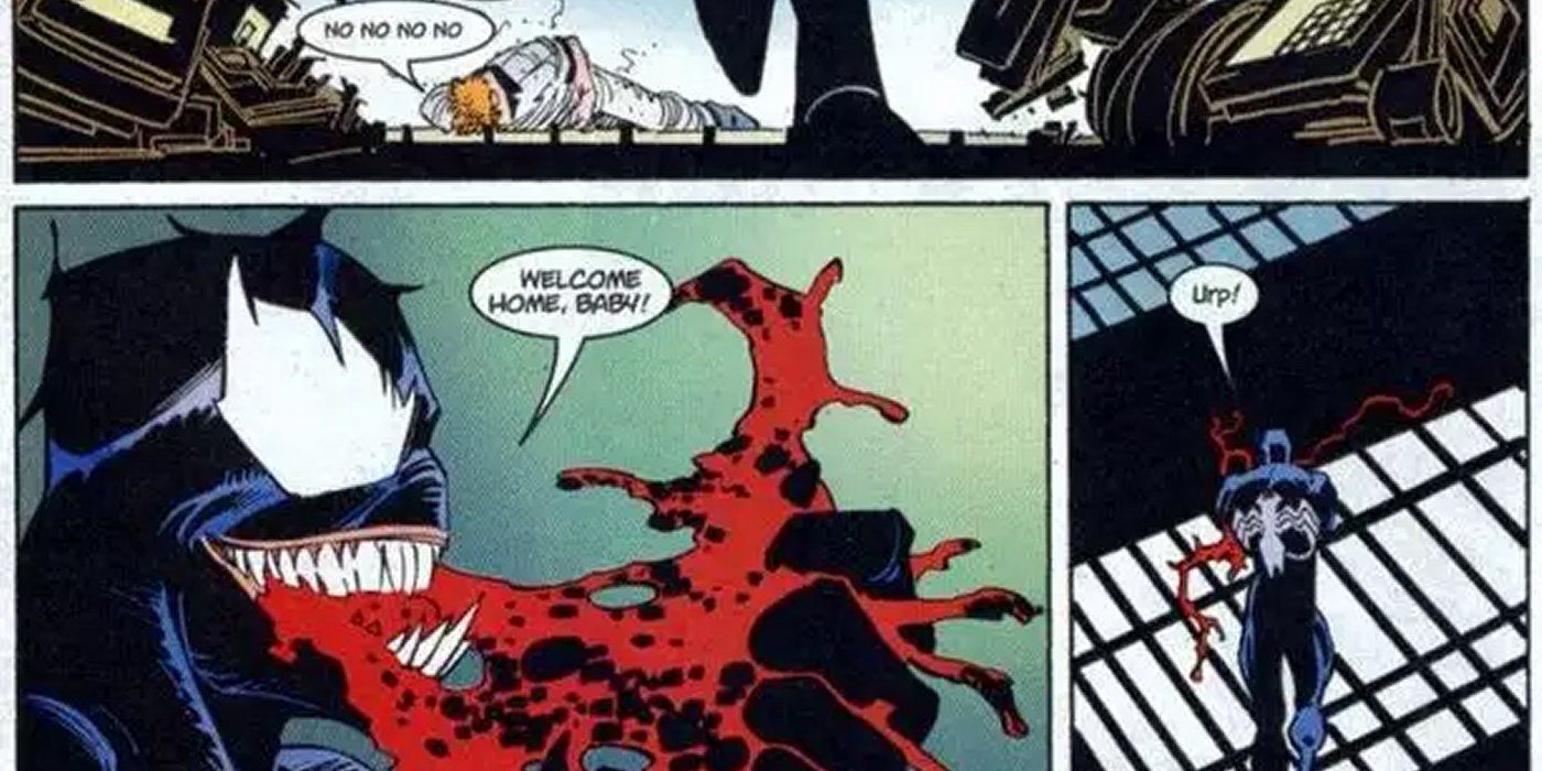 Venom Eddie Brock Eats Kills Carnage Cletus Kasady Spider-Man Marvel