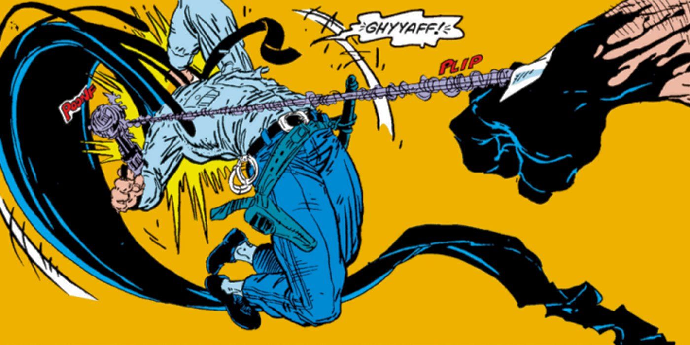 Venom kills innocent police cop in Marvel Comics.