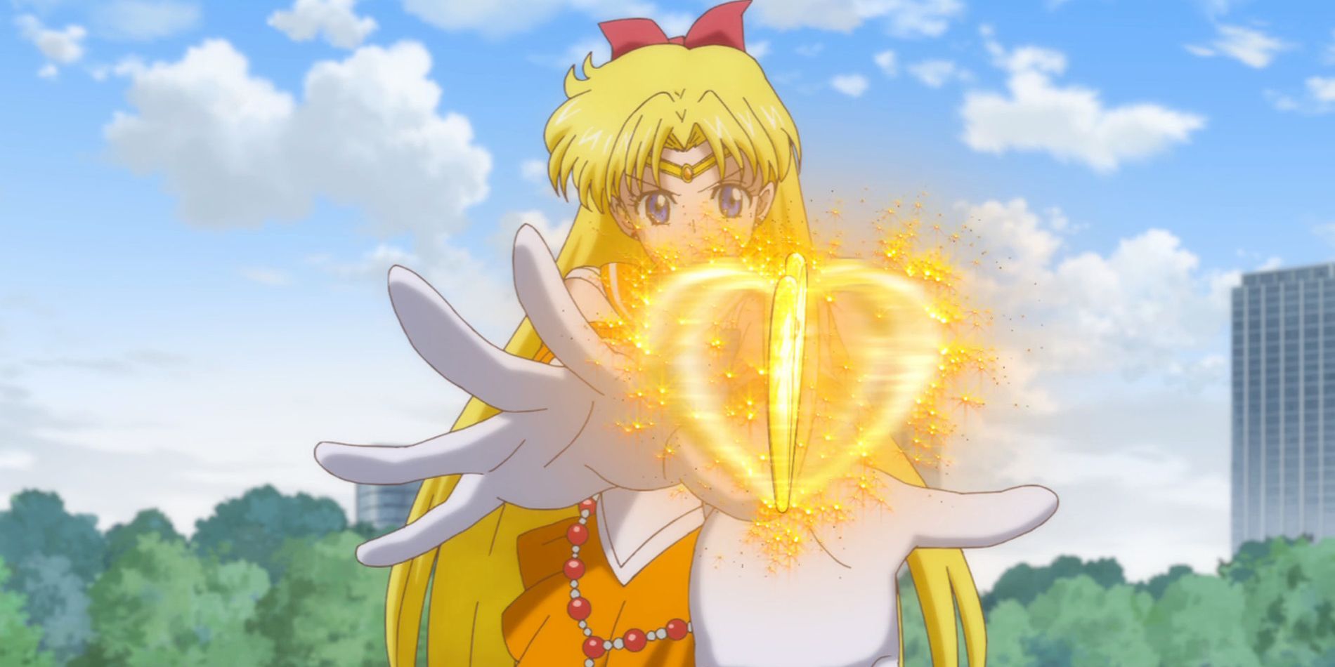 Venus Rolling Heart Vibration attack from Sailor Moon Crystal Act 18