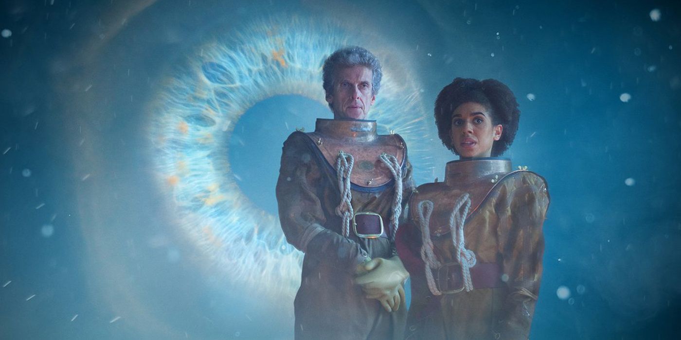 Bill and the Doctor in Doctor Who Thin Ice