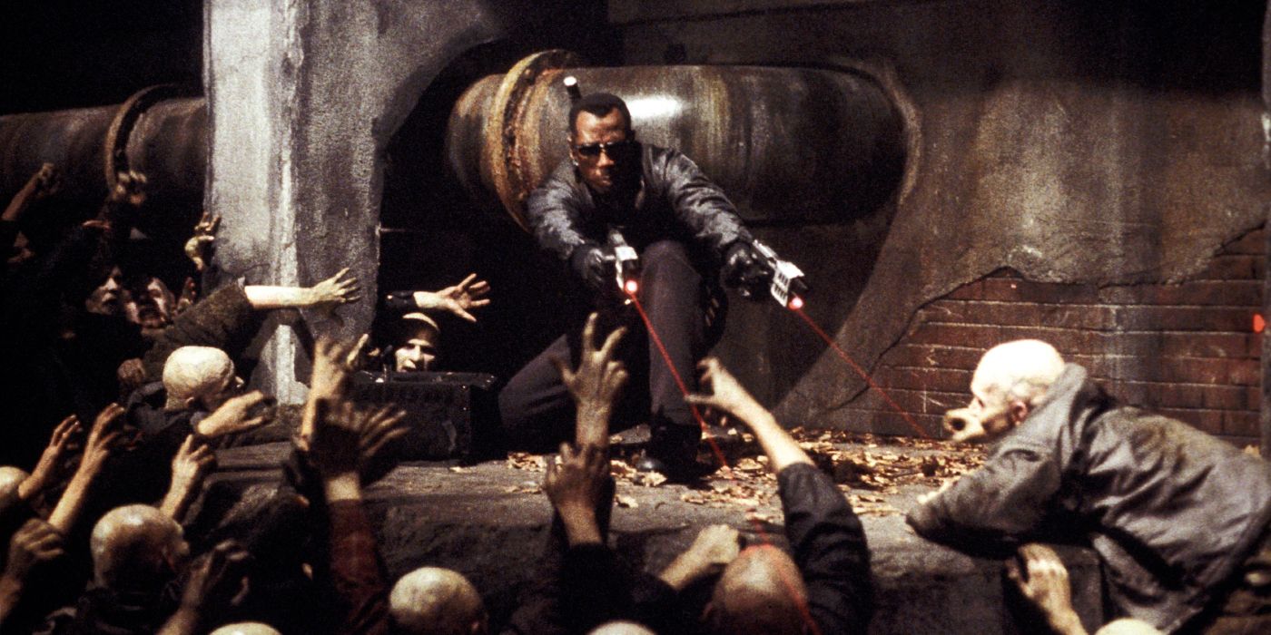 Blade fights Reapers in the sewer in Blade II