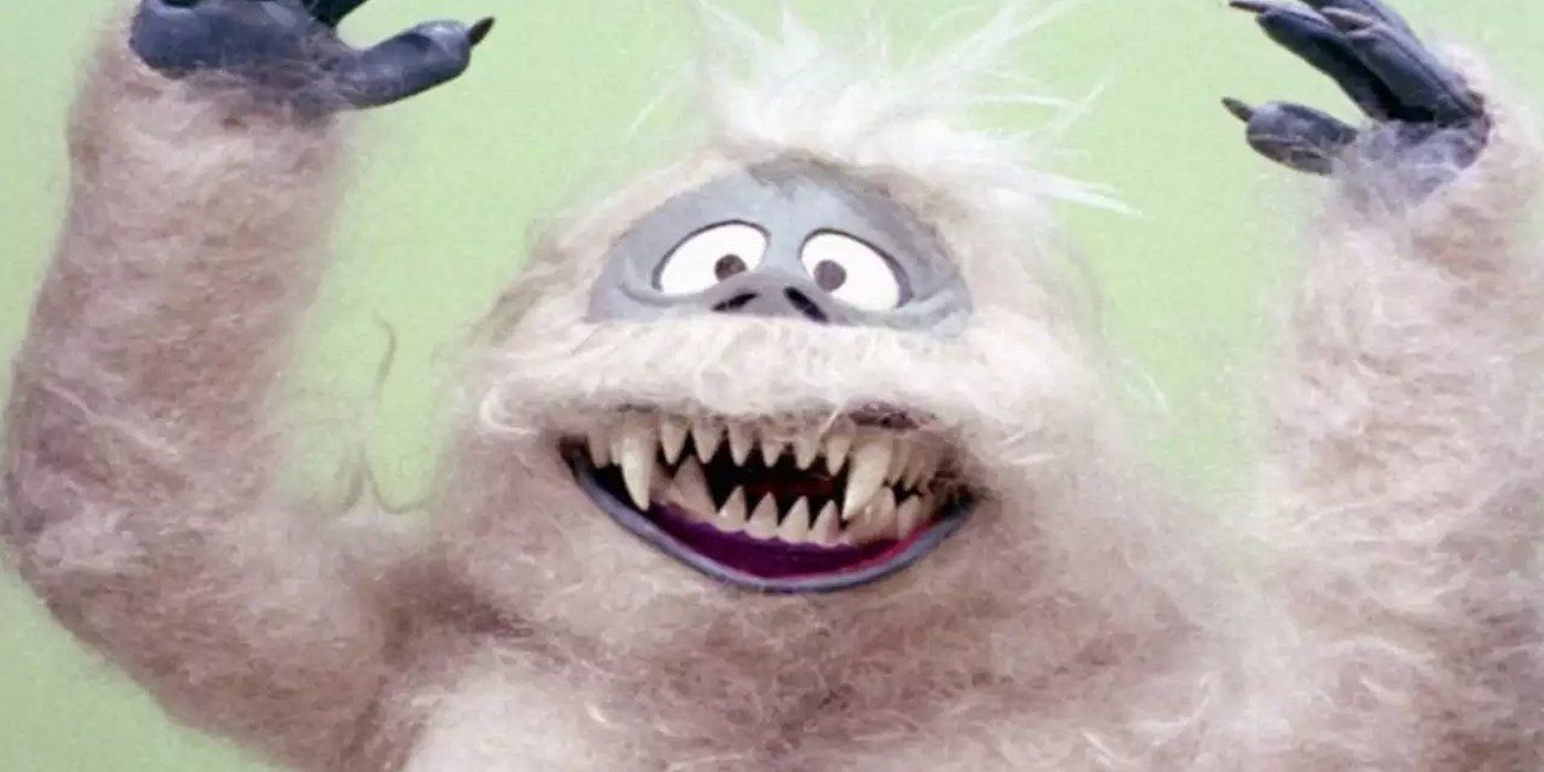 Bumble the Abominable Snow Monster snarls  in Rudolph the Red-Nosed Reindeer