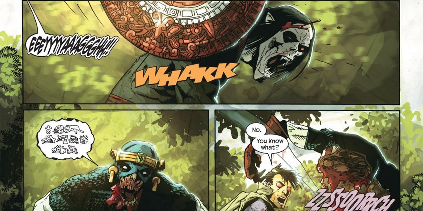 Captain Mexica in Marvel Zombies #3