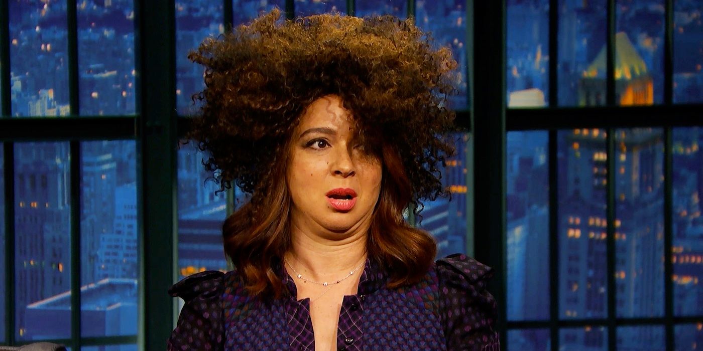 Maya Rudolph com cabelo no SNL