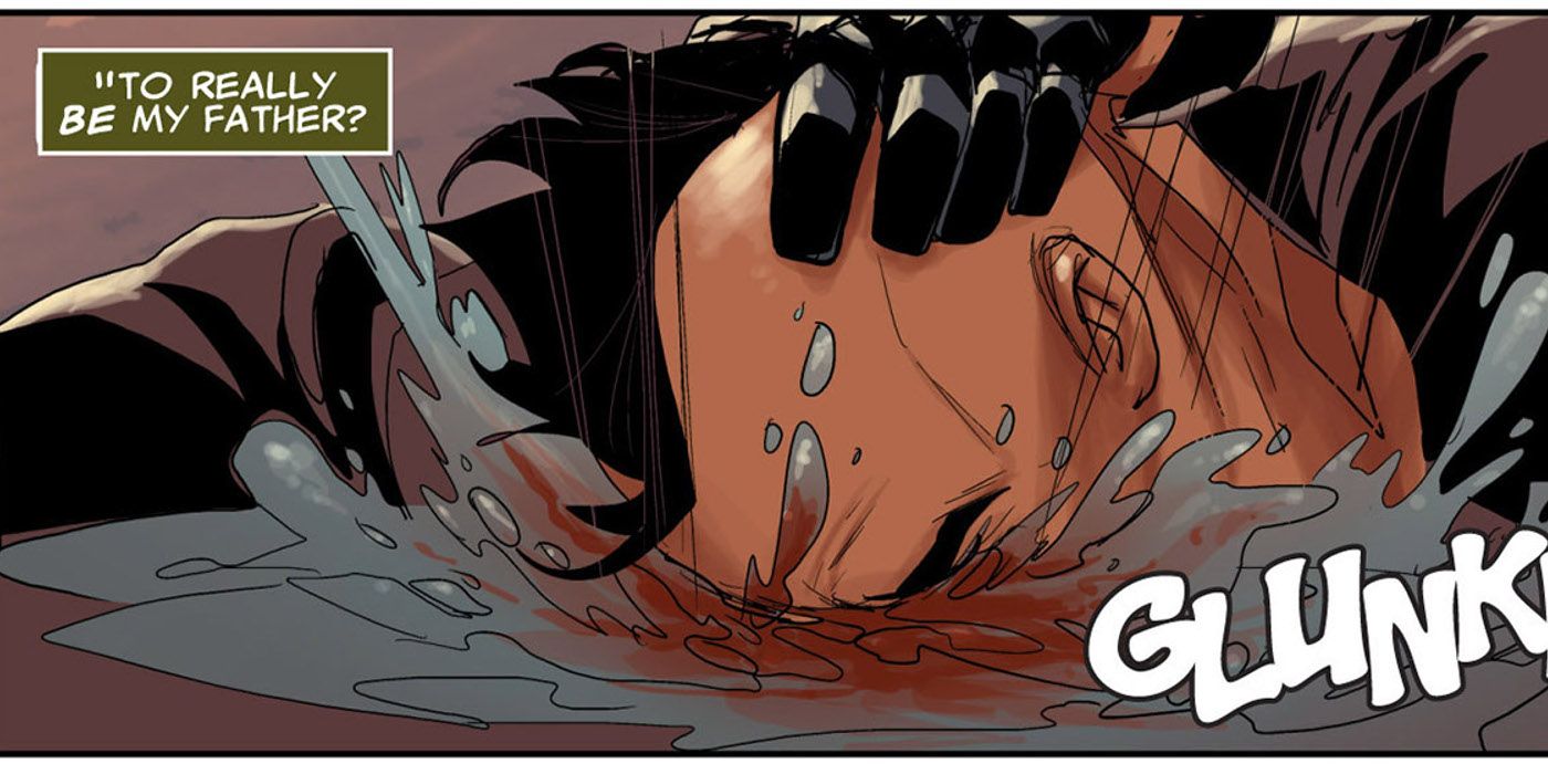 Wolverine drowns Daken.