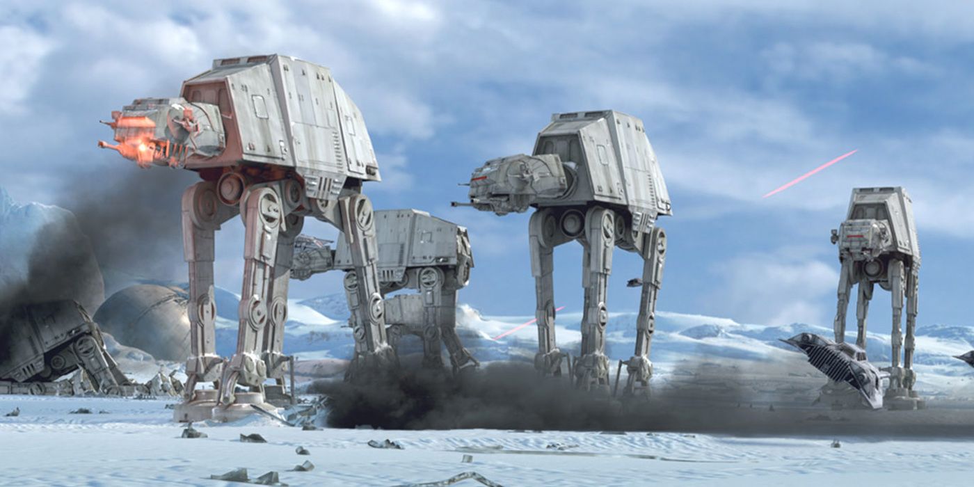 AT-ATs in Star Wars The Empire Strikes Back
