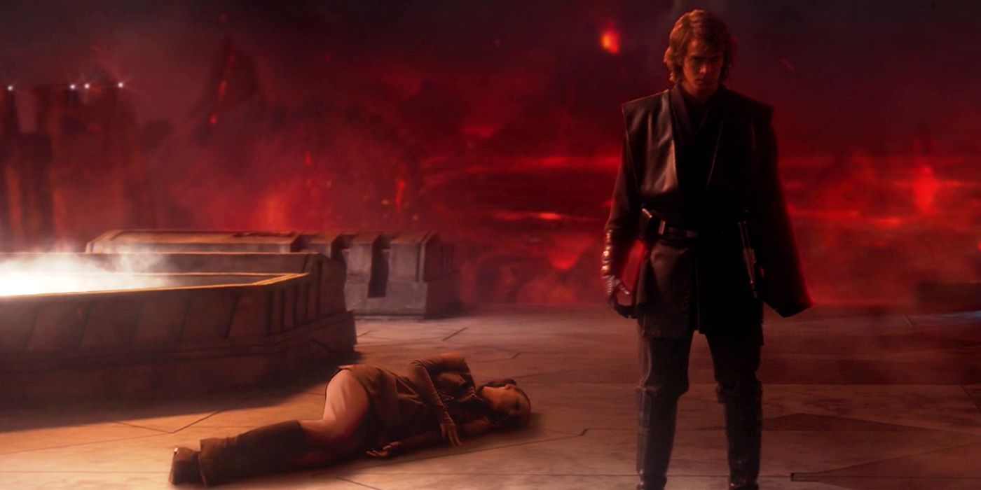 Anakin Skywalker Chokes Padme Amidala on Mustafar