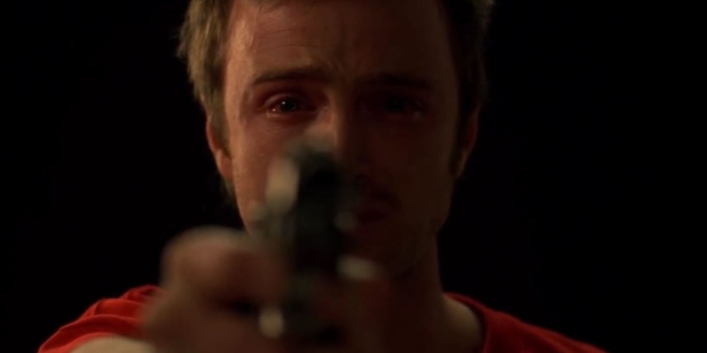 Jesse shoots Gale in Breaking Bad