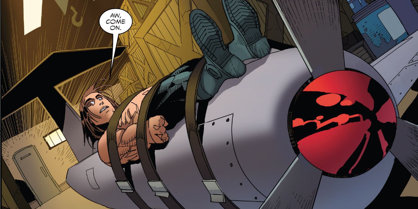 Bucky Strapped to a Missile