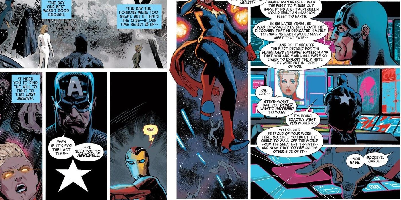Captain America Leaves Captain Marvel to Die