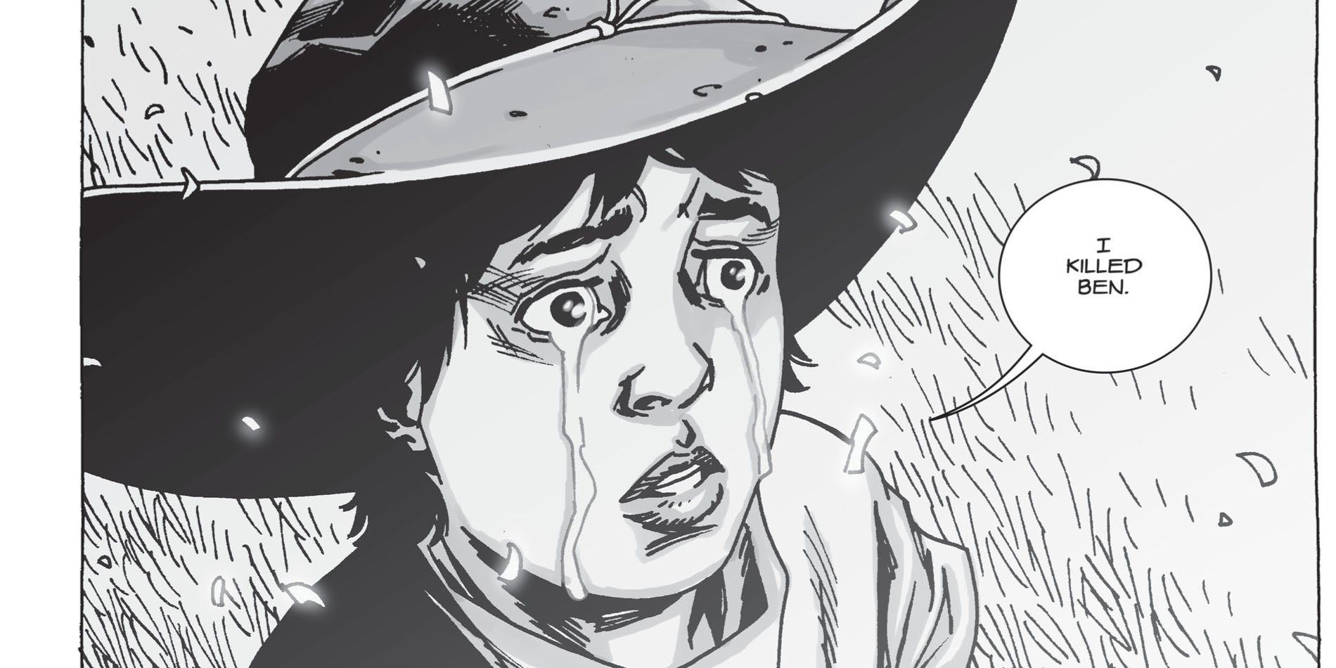 Carl Grimes in The Walking Dead comic