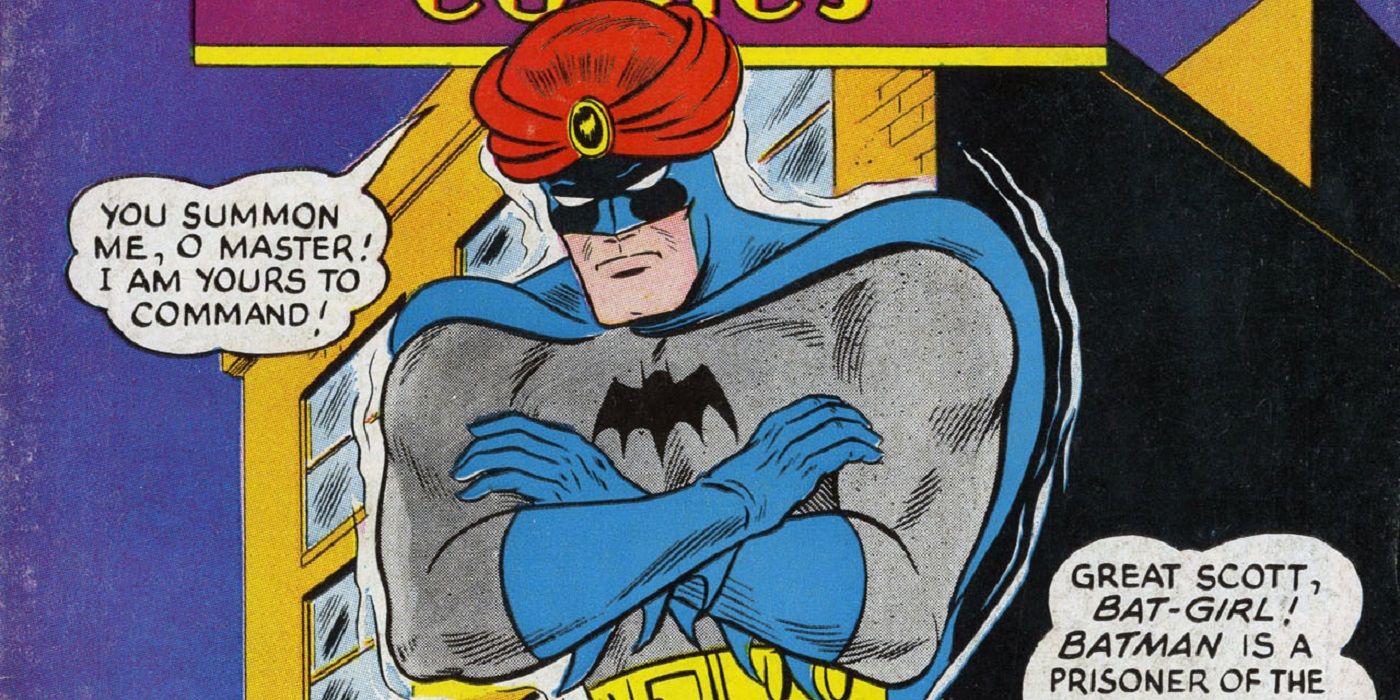 Batman wears a genie hat in the comics