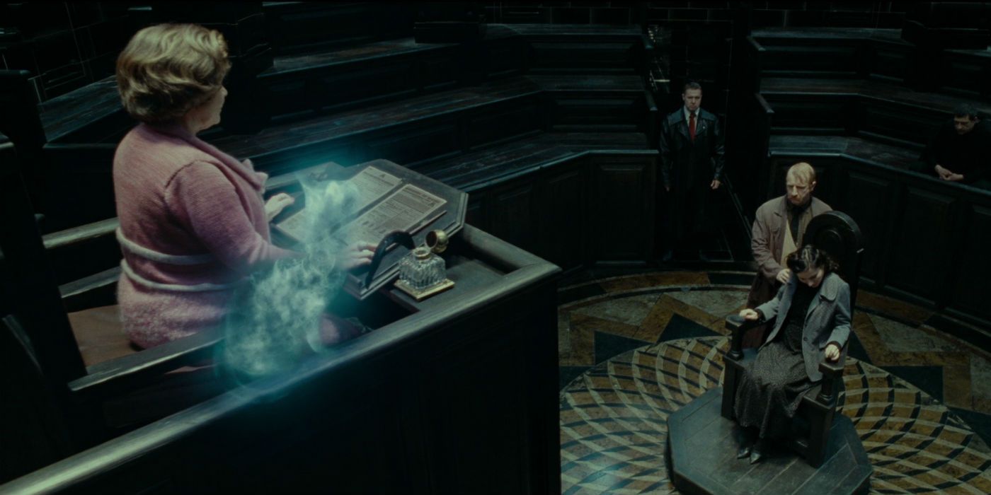 Dolores Umbridge Sentencing Muggle-borns at the Ministry of Magic