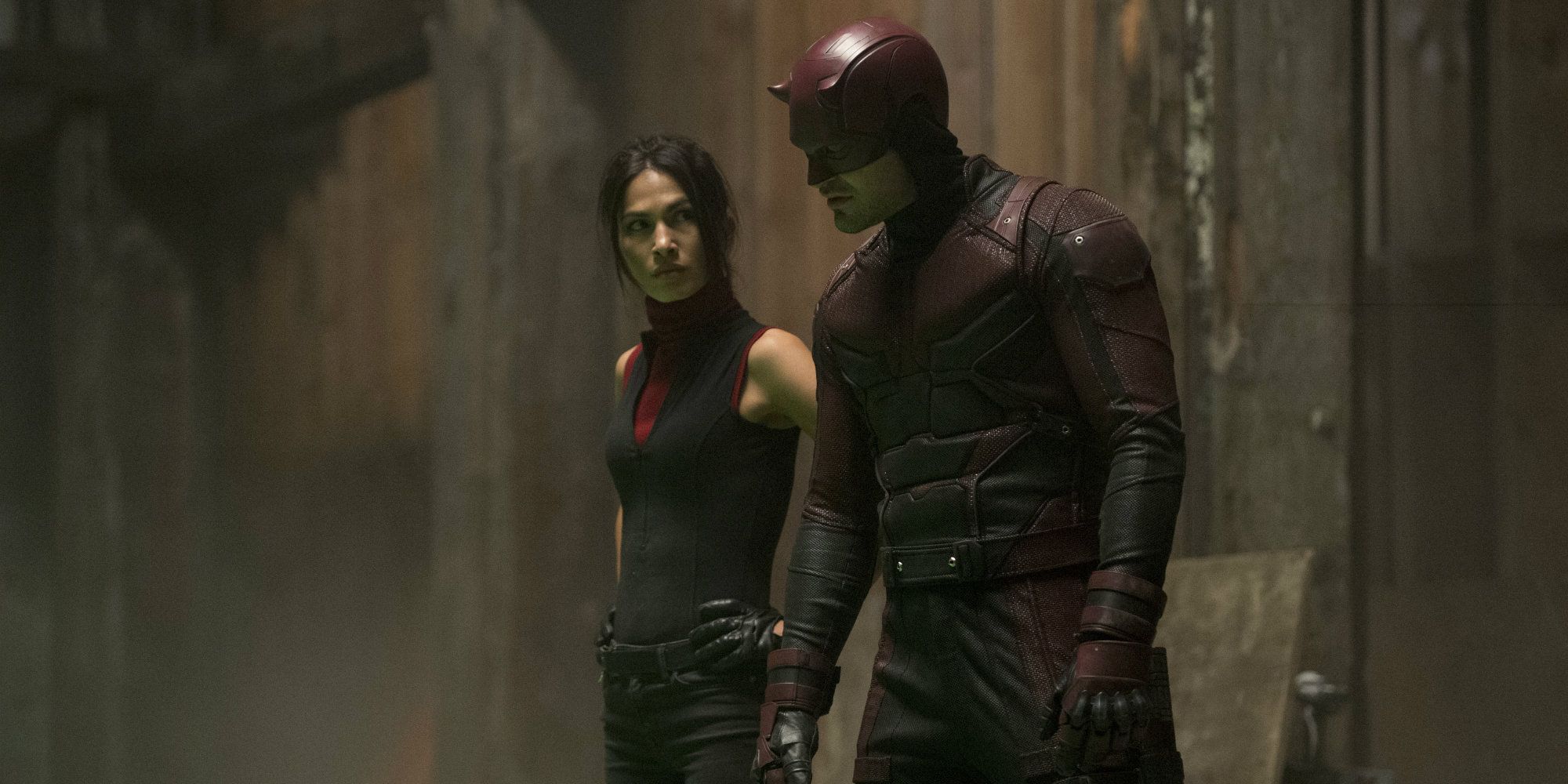 Elodie Yung as Elektra with Daredevil 