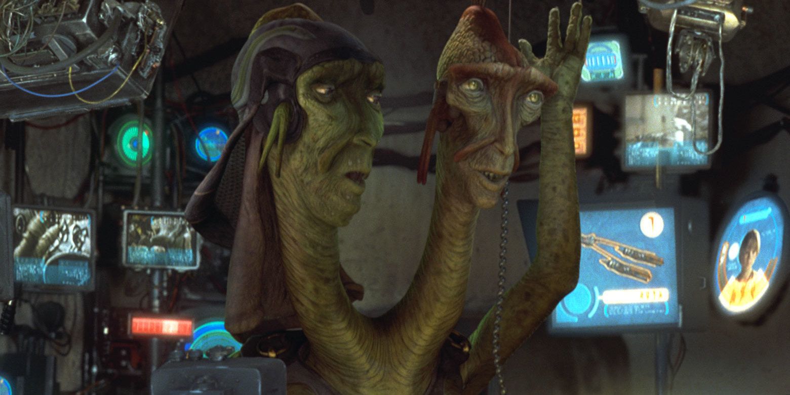 Fode and Beed commentating the pod race in Star Wars The Phantom Menace