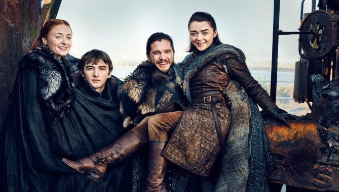 Game of Thrones Images Reunite Stark Children
