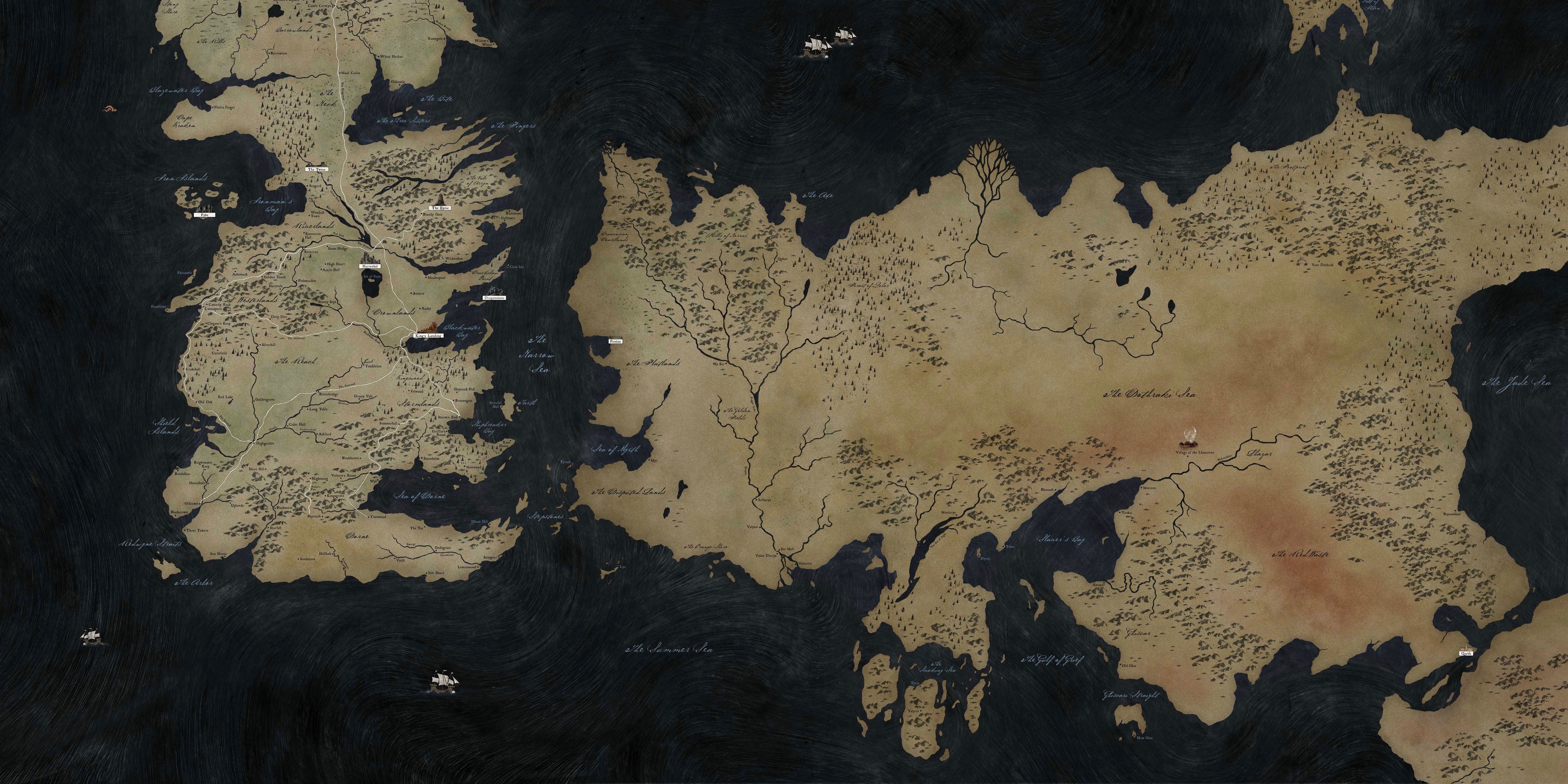 Game of Thrones Map Explained Complete Guide To Every Location In ...