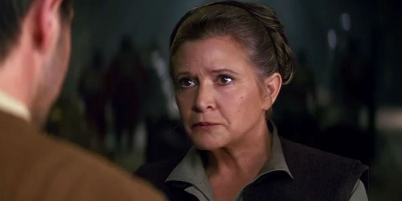 General Leia en Star Wars El despertar de la fuerza