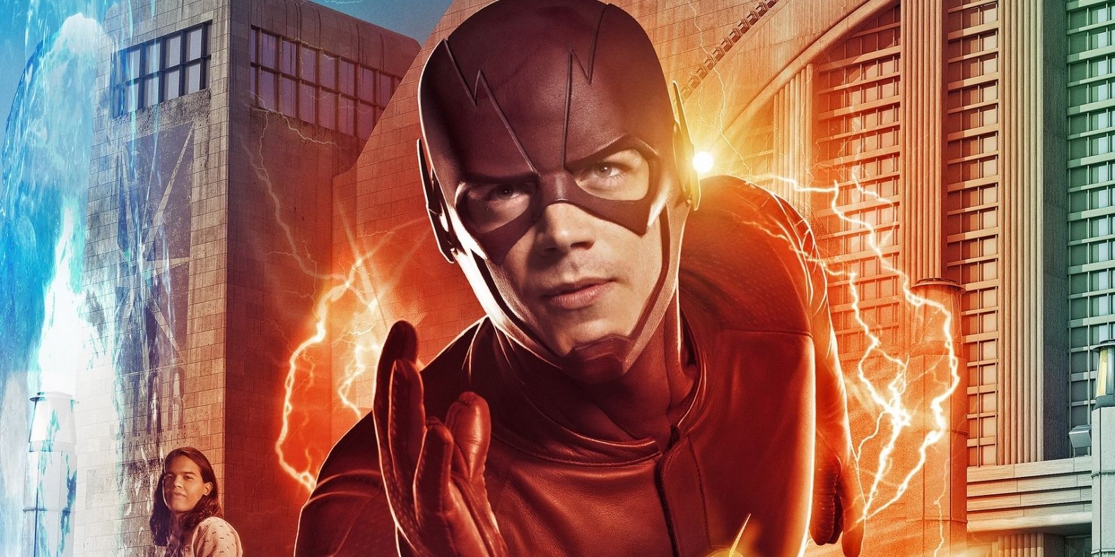 Grant Gustin as The Flash running poster