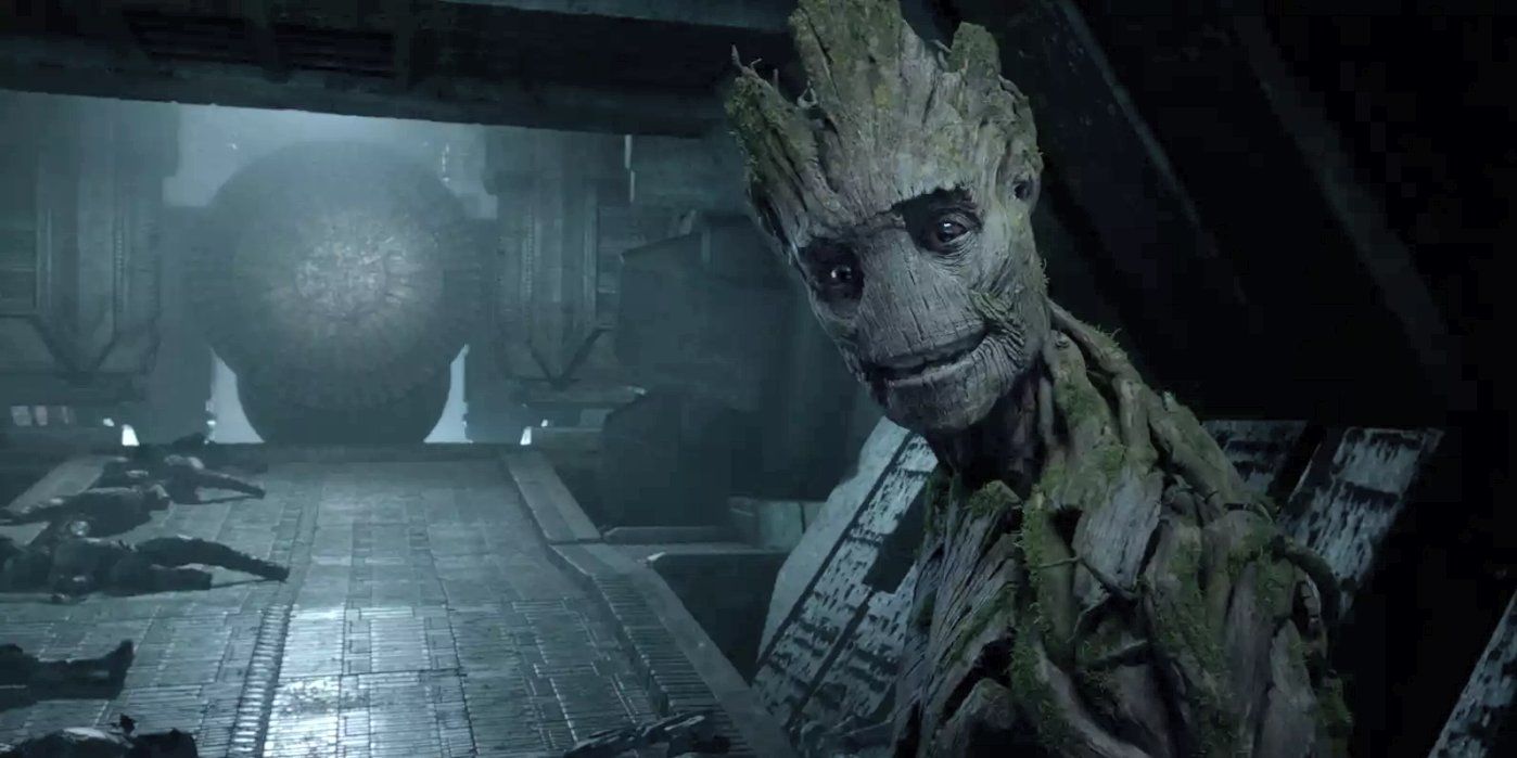Groot Vin Diesel smiles after going crazy Guardians of the Galaxy Marvel