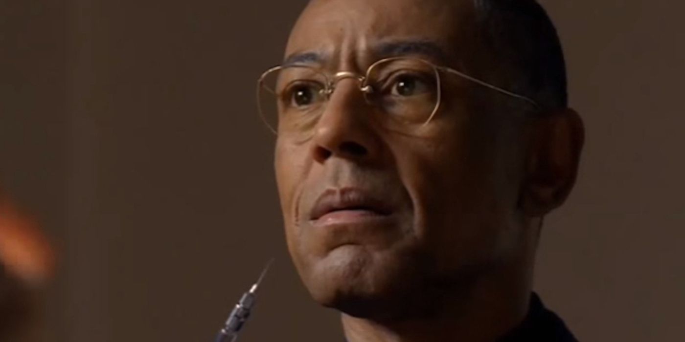 Gus Fring with a syringe.