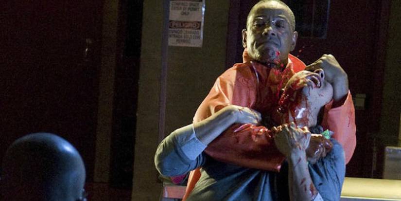 Gus Fring killing Victor with a Box Cutter in Breaking Bad