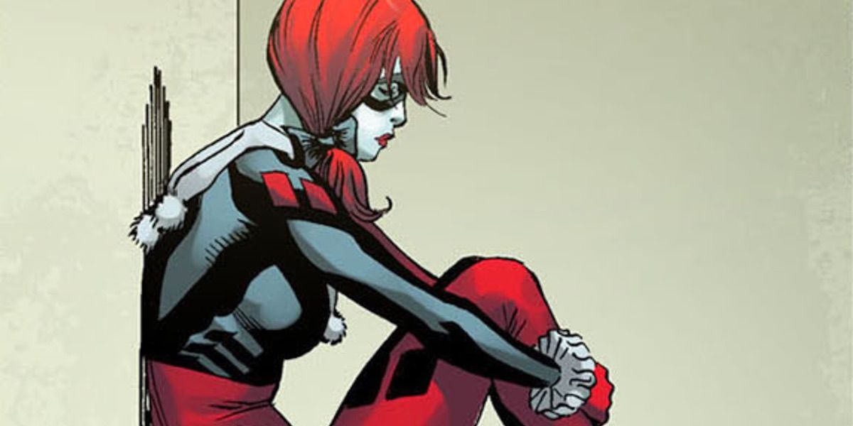 Harley Quinn is sad in DC Comics.