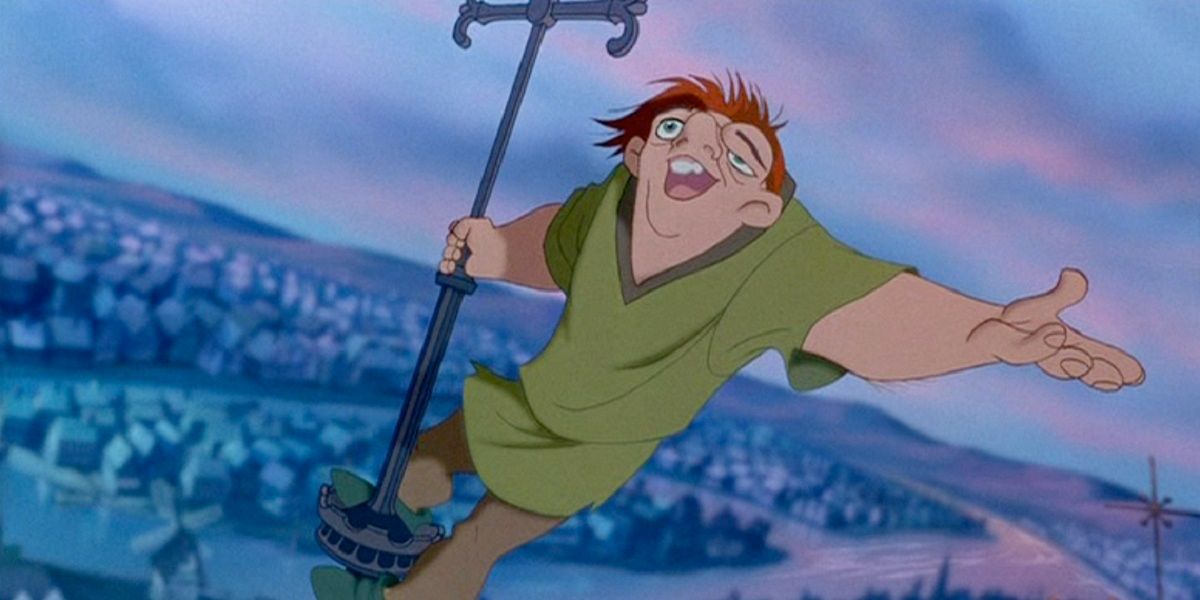 Quasimodo sings Out There in The Hunchback Of Notre Dame