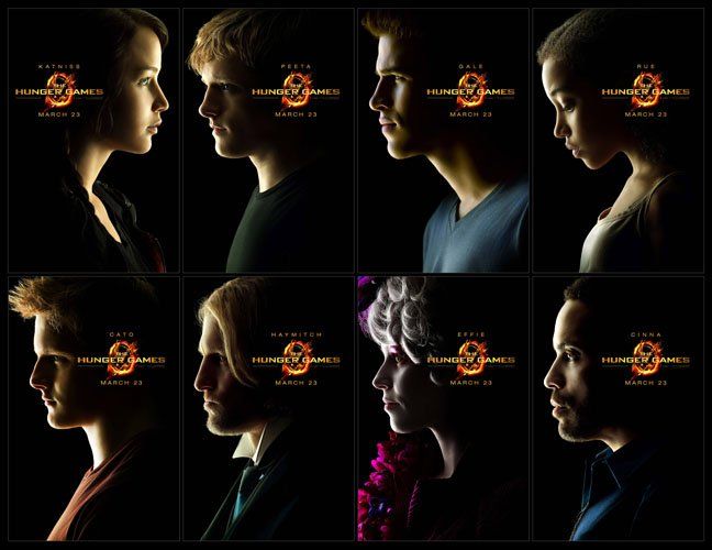 Hunger Games All Character Posters