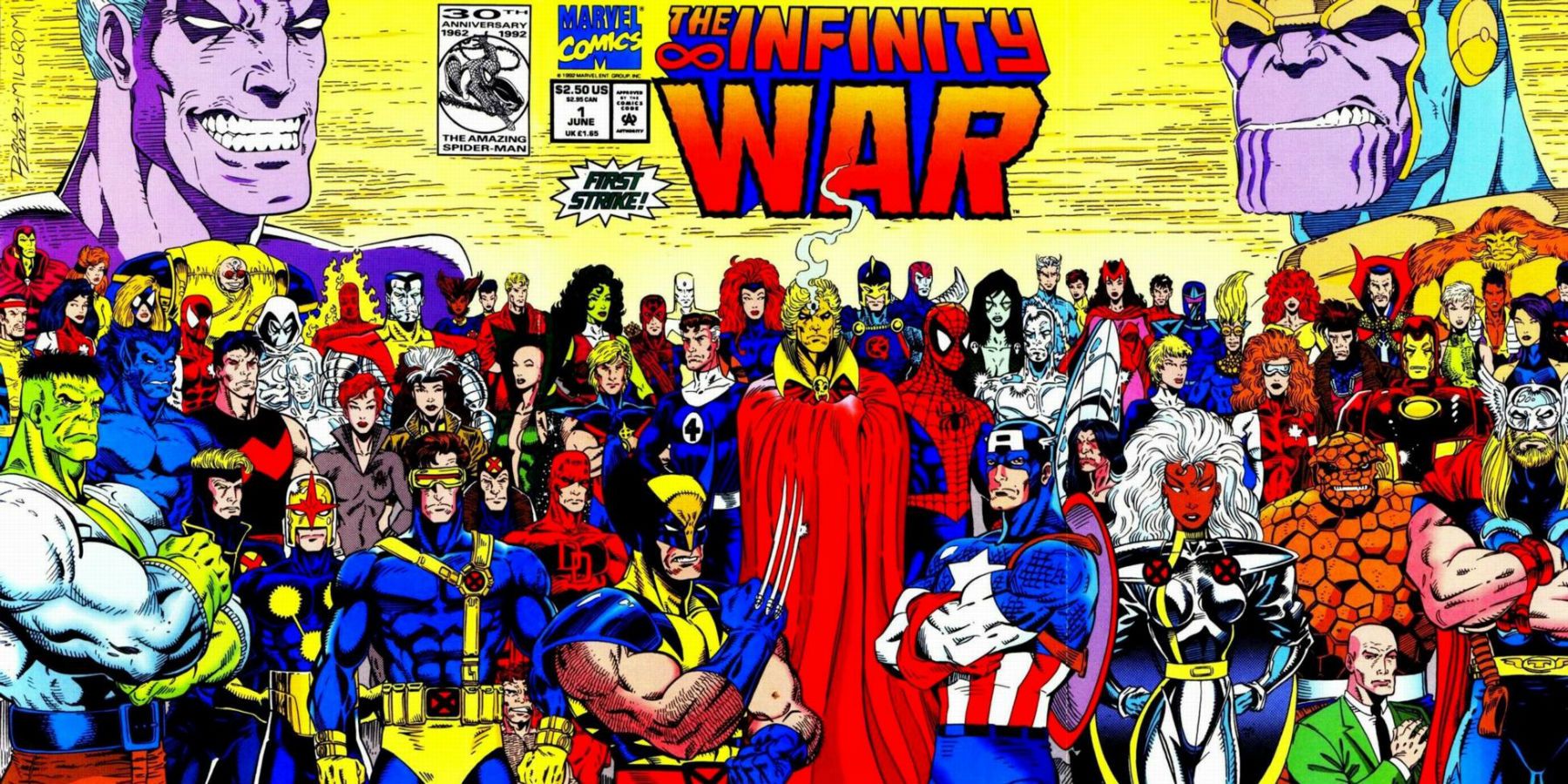 Infinity War comics lineup from Marvel comics