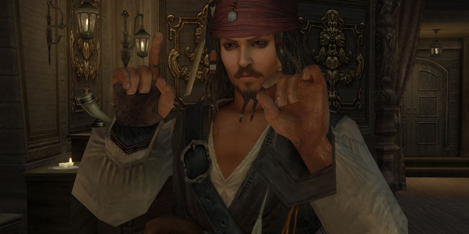Jack Sparrow appears in Kingdom Hearts II