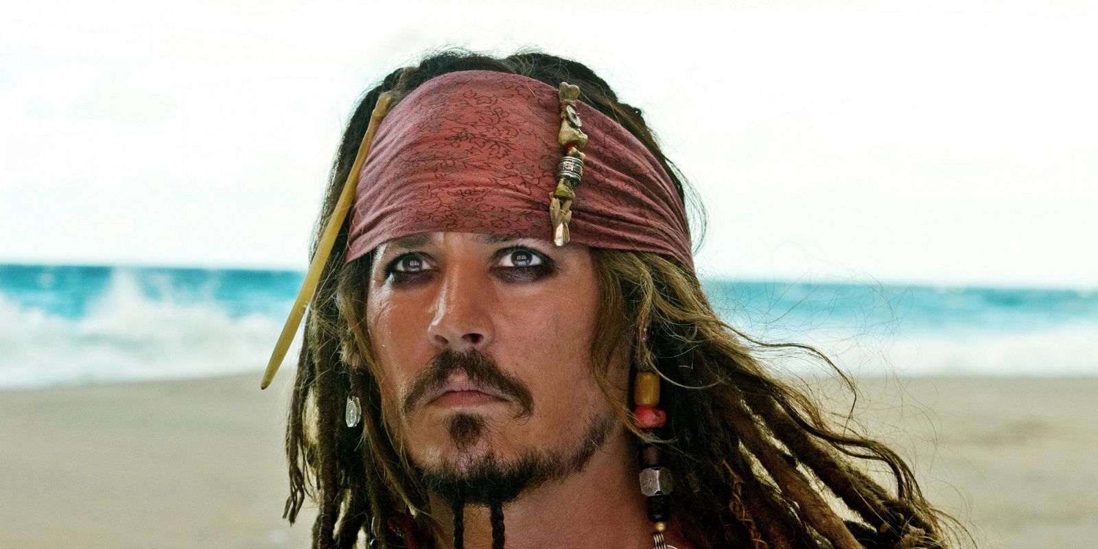 Jack Sparrow in Pirates of the Caribeean