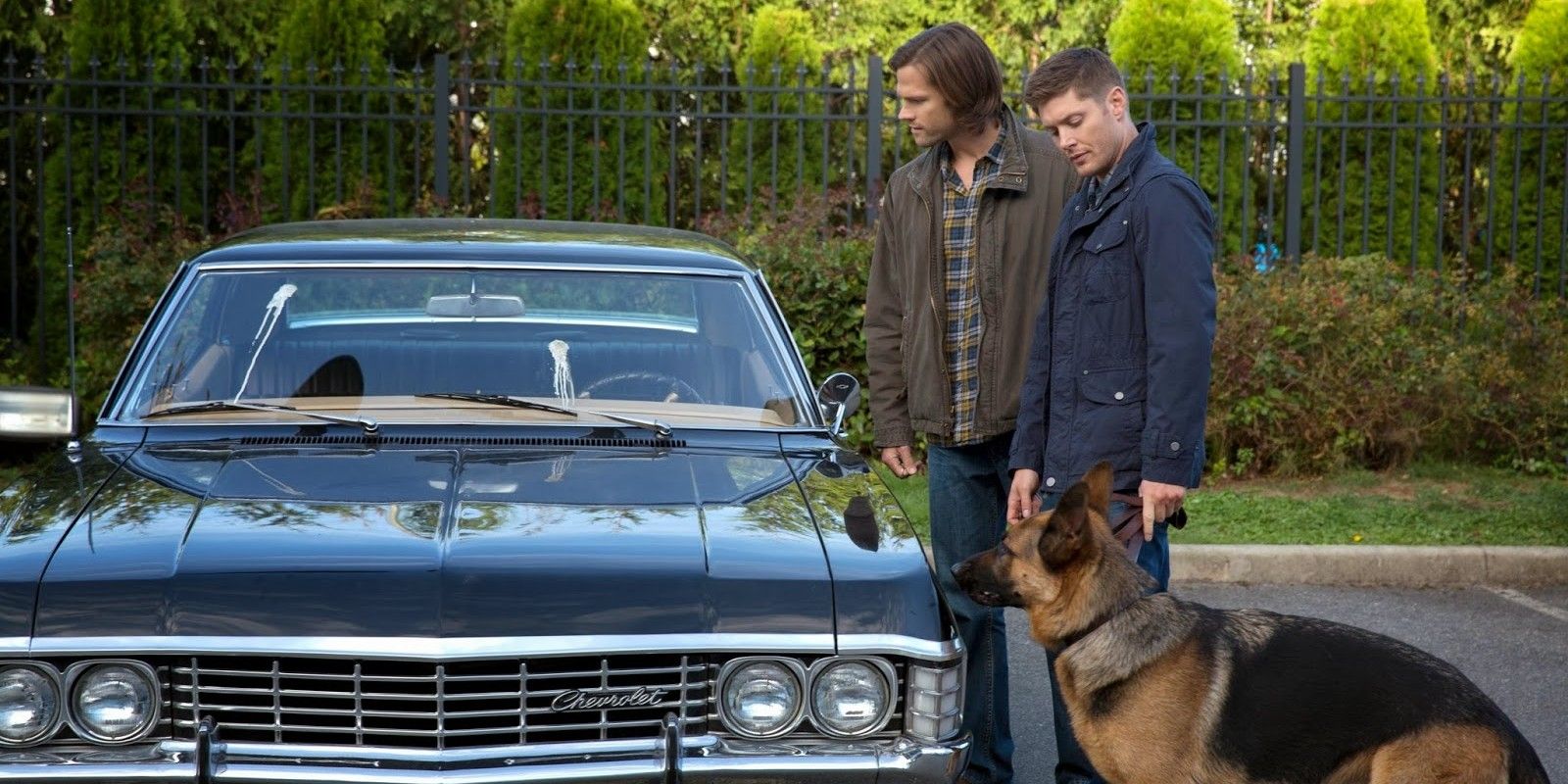 Jared Padalecki as Sam Winchester and Jensen Ackles as Dean in Supernatural