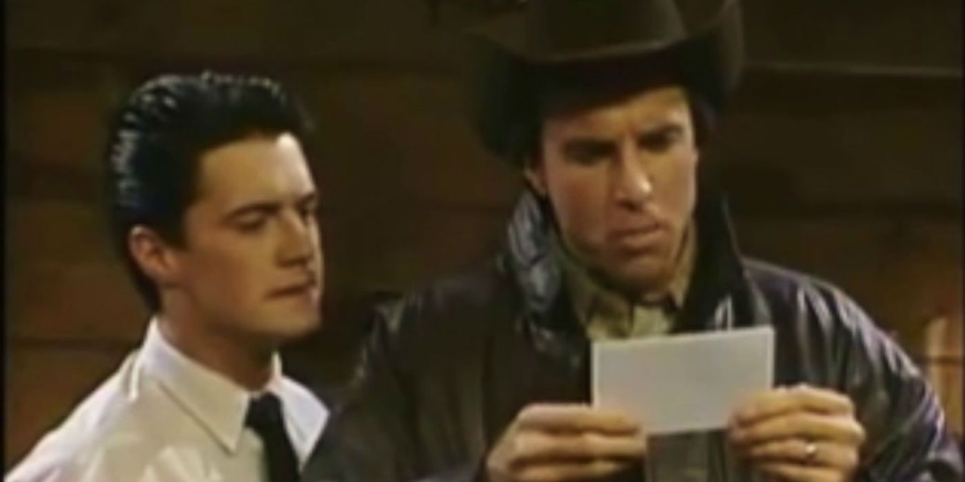 Kyle MacLachlan and Kevin Nealon on Saturday Night Live parodying Twin Peaks