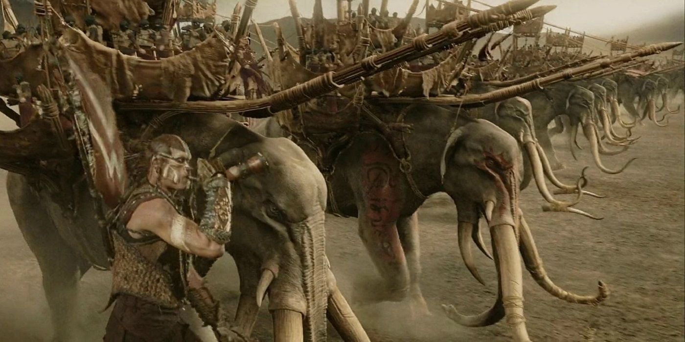 The Haradrim at the battle of Minas Tirith