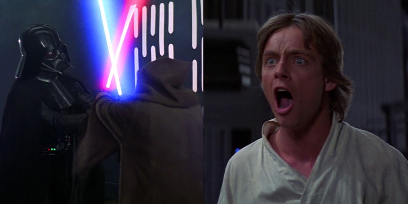 Luke Skywalker seeing Darth Vader kill Obi-Wan in Star Wars
