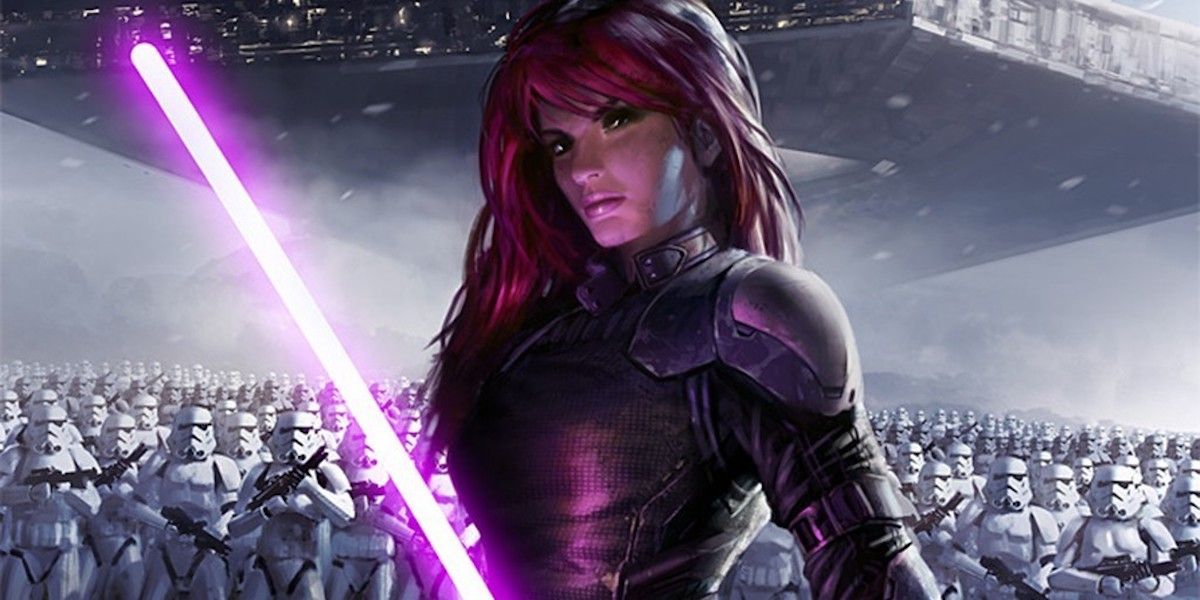 Mara Jade uses her lightsaber in Choices of One