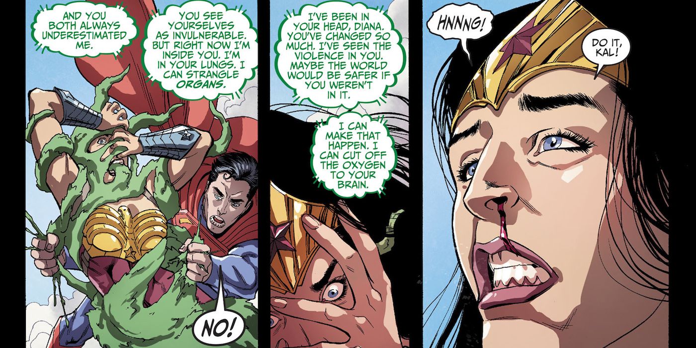 Martian Manhunter attacks Wonder Woman in Injustice 1-29