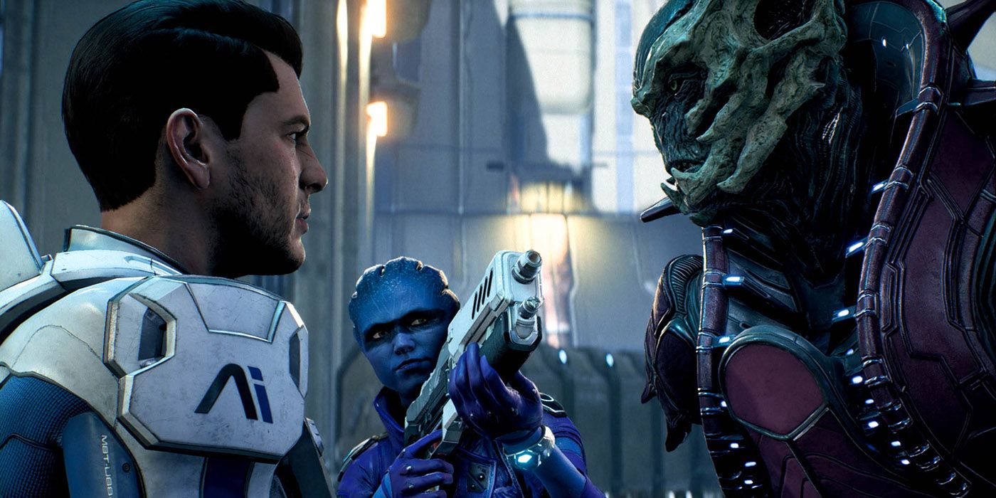 Mass Effect Andromeda - Ryder and Peebee meet a Kett leader