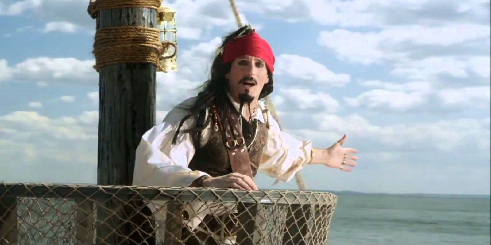 Michael Bolton as Jack Sparrow in a song for Lonely Island