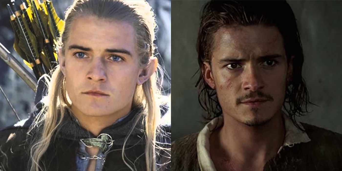 Orlando Bloom as Legolas Greenleaf Lord of the Rings Will Turner Pirates of the Caribbean