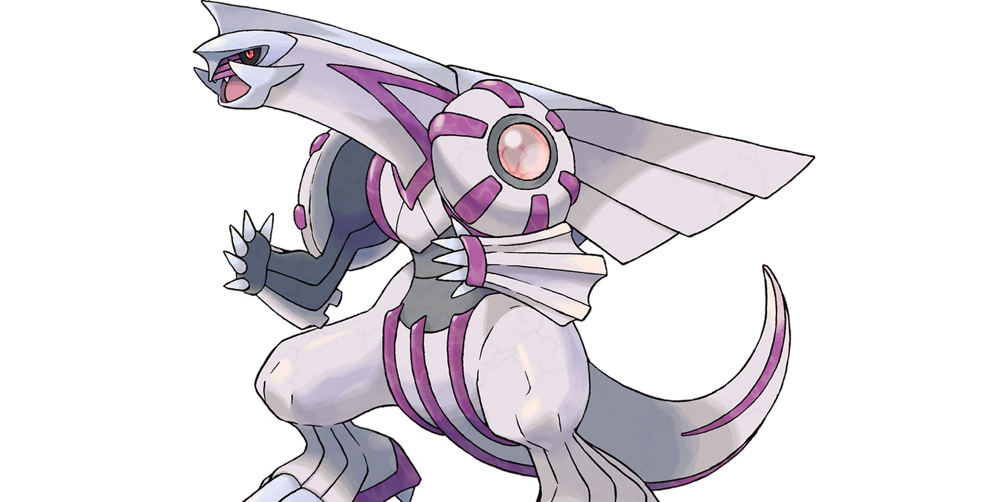 Palkia as depicted in promotional art for Pokemon Pearl