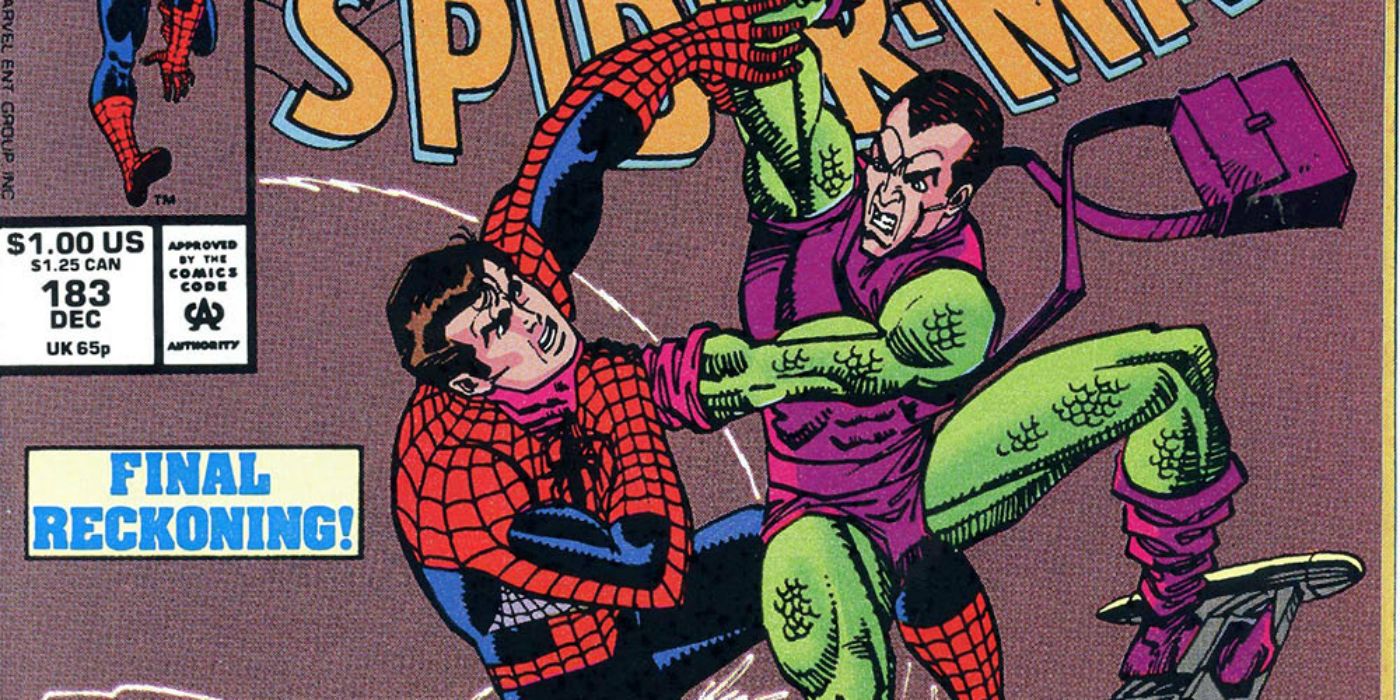 Spider-Man and Green Goblin (Harry) fight